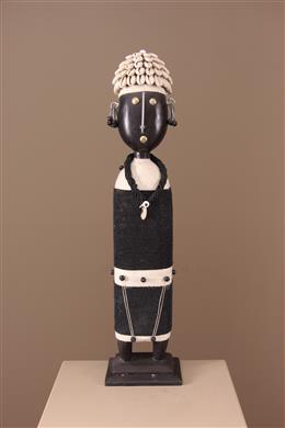 Poupée Zoulou - Décoration africaine- Déco tribale - Art ethnique - Art africain traditionnel - Sculpture d'art premier 