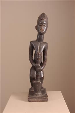 Statue Baoulé - Décoration africaine- Déco tribale - Art ethnique - Art africain traditionnel - Sculpture d'art premier 