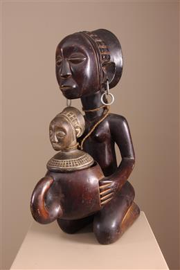 Statue porteuse de coupe Luba